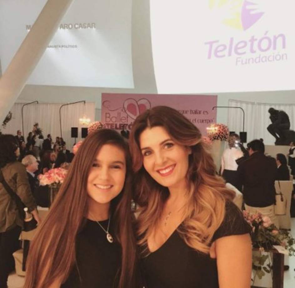 Fruto de su anterior matrimonio Mayrín tuvo a Sebastián y a Romina.