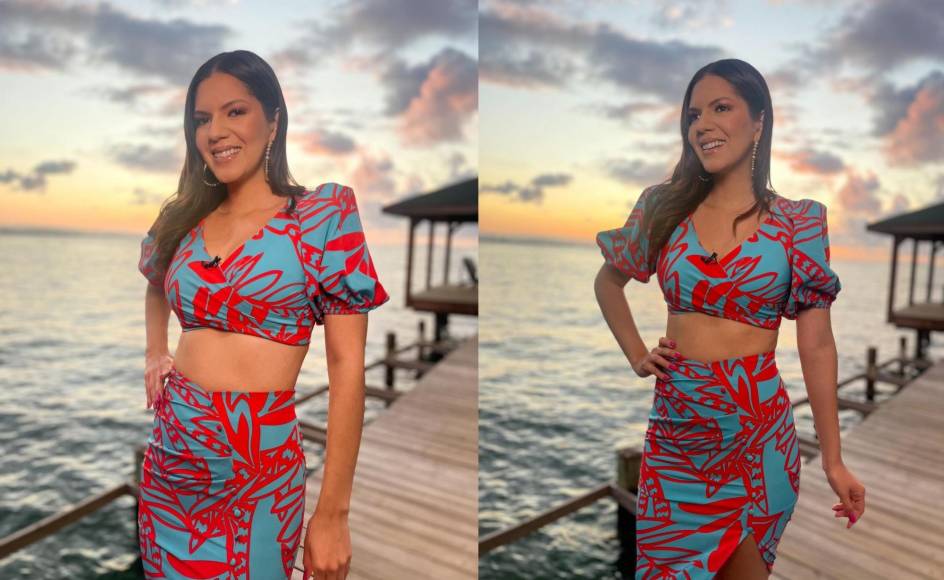 La presentadora de TVC, Melissa Valeriano, siempre hermosa y con buen gusto. La catracha compartió estas bonitas postales desde La Ensenada Beach Resort, en Tela. 