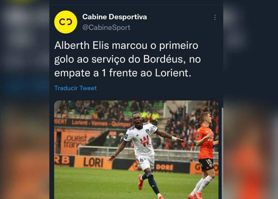 ¿Qué calificación le dieron? Lo que dicen en Francia sobre Alberth Elis y su primer gol