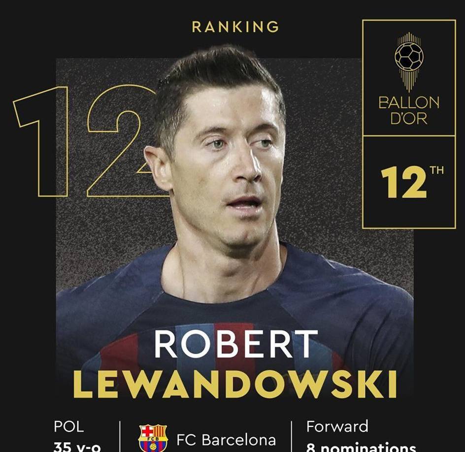 12. Robert Lewandowski (FC Barcelona)