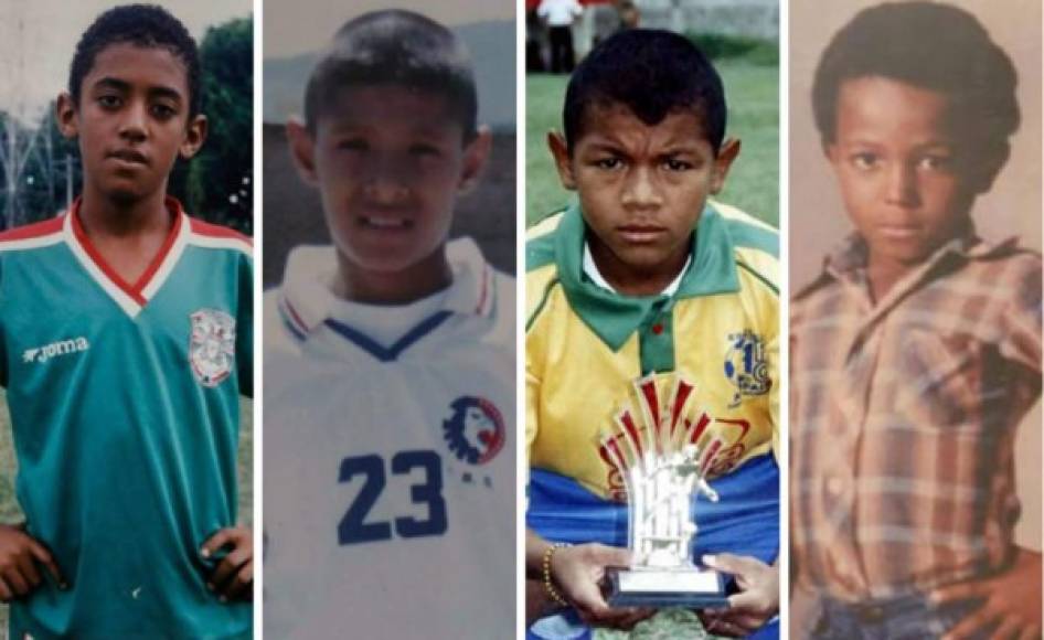 Te presentamos una inédita galería de algunos futbolistas hondureños en su infancia para celebrar el Día del Niño en Honduras.