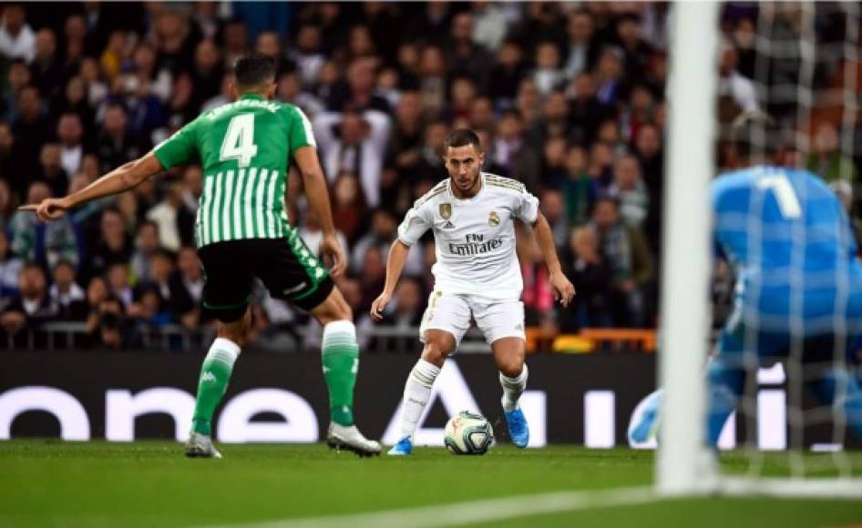 Eden Hazard mostró una mejor imagen ante el Betis, pero no le ajustó al Real Madrid.
