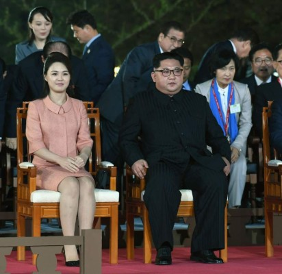 Ri-Sol-ju acompañó a su esposo Kim Jong-un a la reunión con el presidente surcoreano Moon Jae-in.