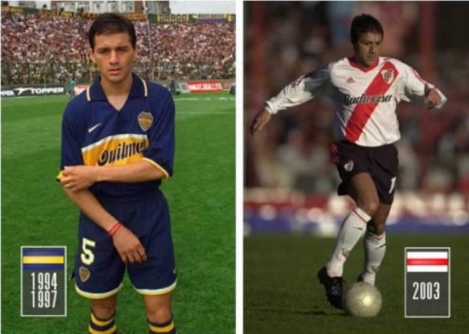 Nelson Vivas - El exdefensa argentino llegó a Boca Juniors en 1994 y tras varias temporadas en Europa, volvió a Argentina para jugar con River Plate en 2003.