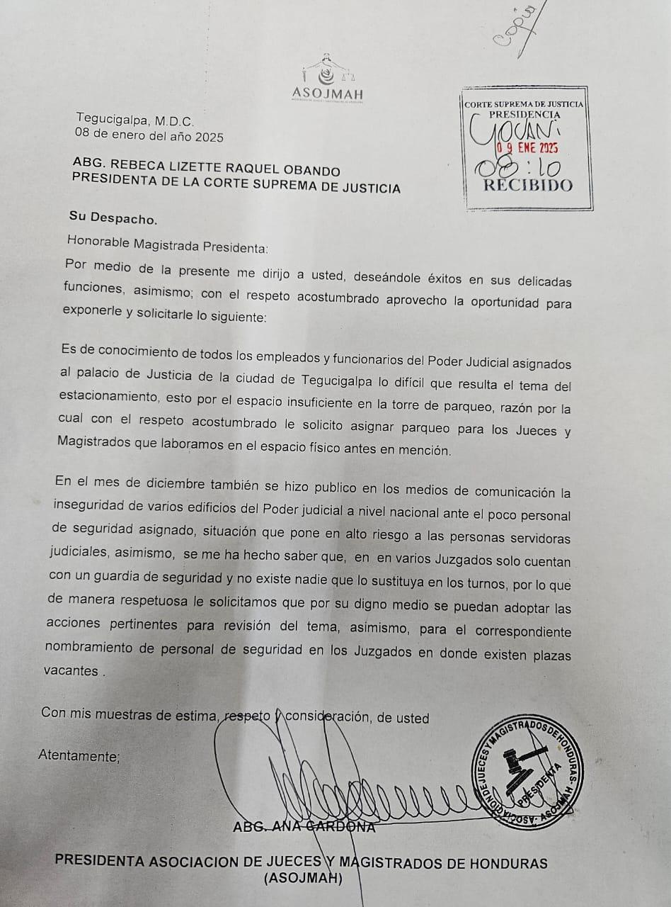 $!Esta es la carta íntegra enviada ayer, miércoles, por la asociación que aglutina la mayoría de jueces y magistrados del país.