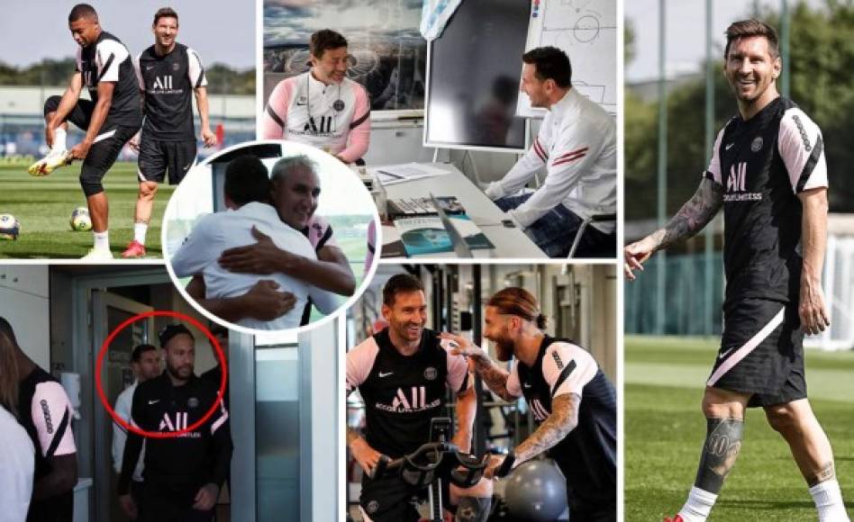 El primer entrenamiento de Lionel Messi como nuevo jugador del París Saint Germain en imágenes. El argentino fue bien recibido por todos los futbolistas del equipo francés.<br/><br/>Fotos - Página oficial del PSG