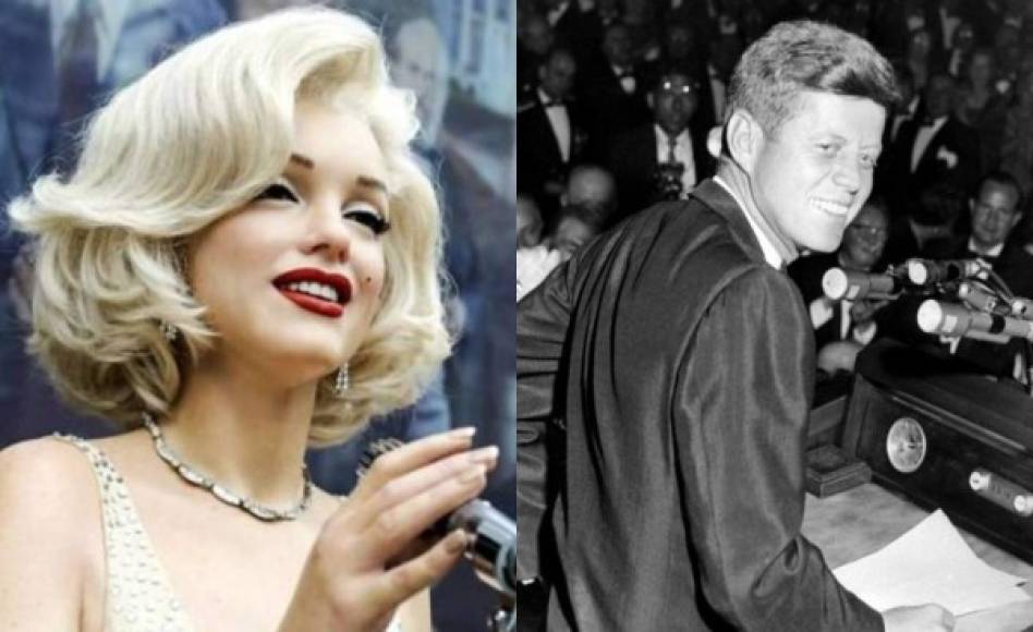 Marilyn Monroe tuvo un tórrido romance con el presidente de Estados Unidos, John F. Kennedy, pese a que él estaba casado con Jackie Kennedy. Incluso se especula que fue el motivo por el cual la actriz se quitó la vida. Fotos: AFP