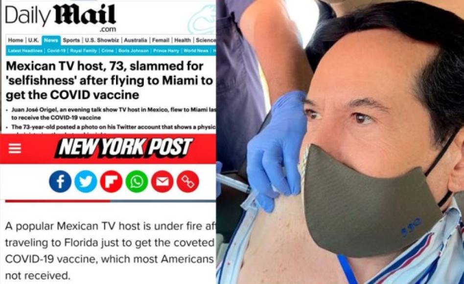 El medio británico Daily Mail se puso en contacto con el presentador, de 73 años, y con el Departamento de Salud de Florida para obtener comentarios.