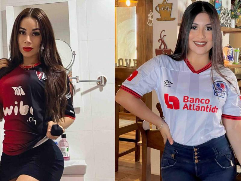 Conocé a las bellas y famosas aficionadas que tienen el Atlas de México y el Olimpia de Honduras.