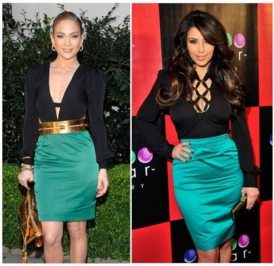 Kim Kardashian sigue copiando a JLo.