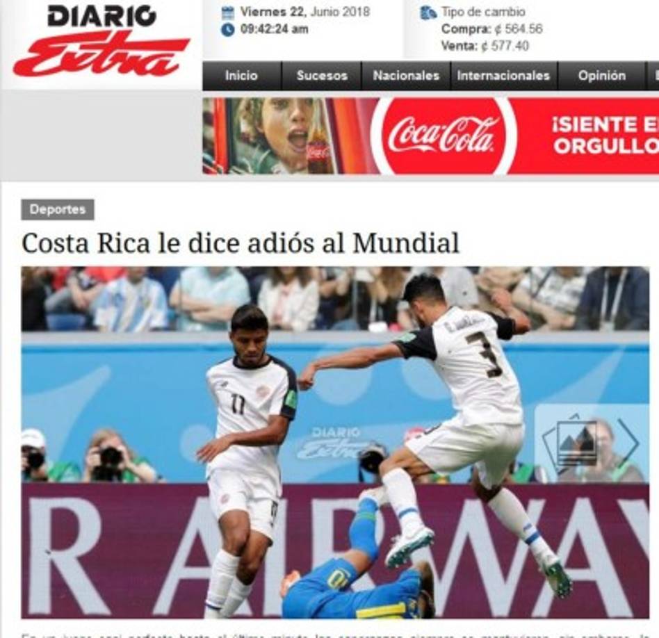Diario Extra de Costa Rica.