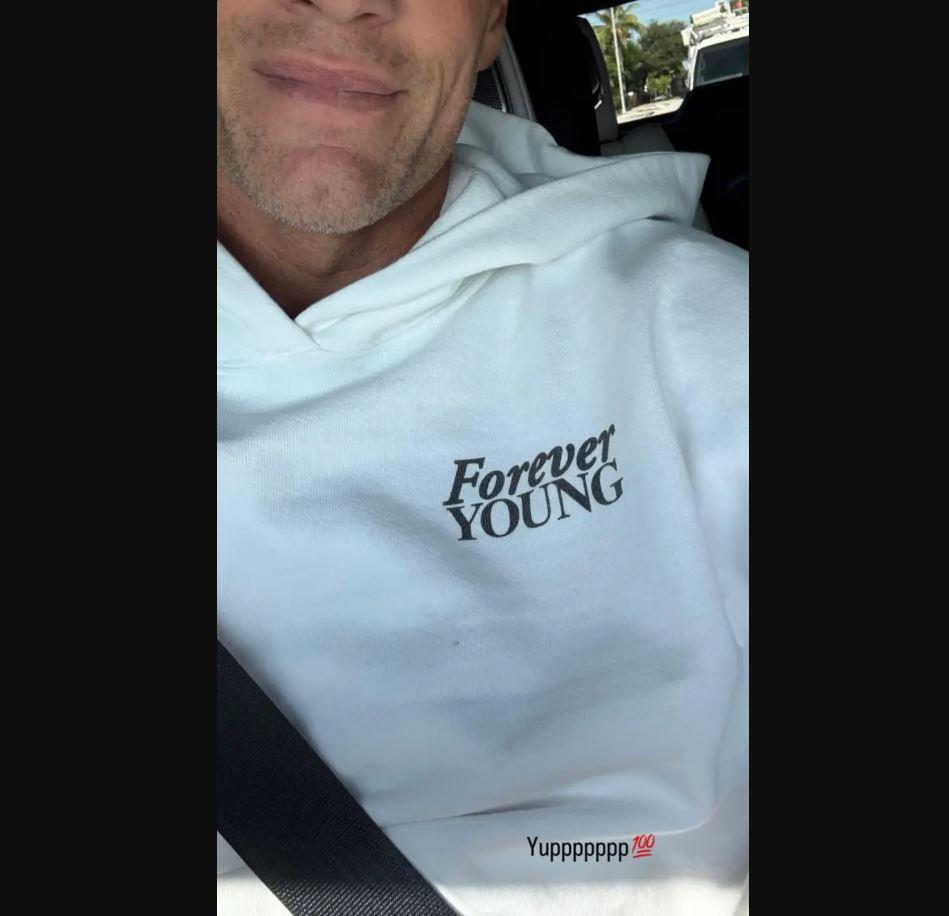 Tom Brady compartió esta foto en sus stories de Instagram.