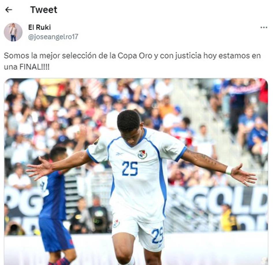 ”Somos la mejor selección de la Copa Oro y con justicia hoy estamos en una final”, señalan los periodistas de Panamá. 