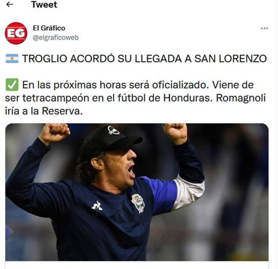 El fichaje de Pedro Troglio por San Lorenzo ha generado todo tipo de comentarios.