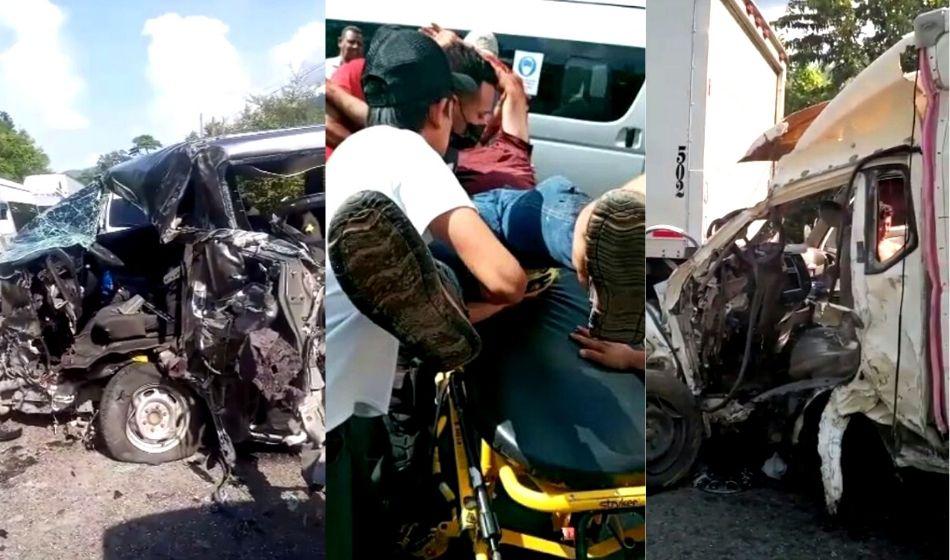 Choque entre camión y rapidito estuvo a punto de provocar una tragedia