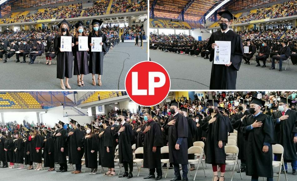 Así se llevó a cabo este martes la segunda jornada de graduaciones presenciales del 2022 en la Universidad Nacional Autónoma de Honduras (Unah).