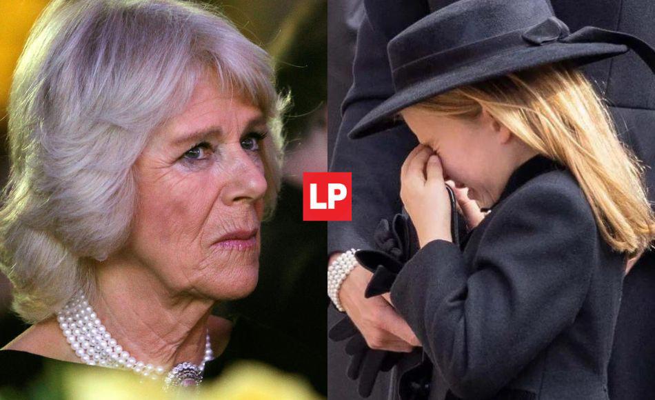 Captan a la reina Camila enfurecida con la hija del Príncipe William: “¡Llévatela!”