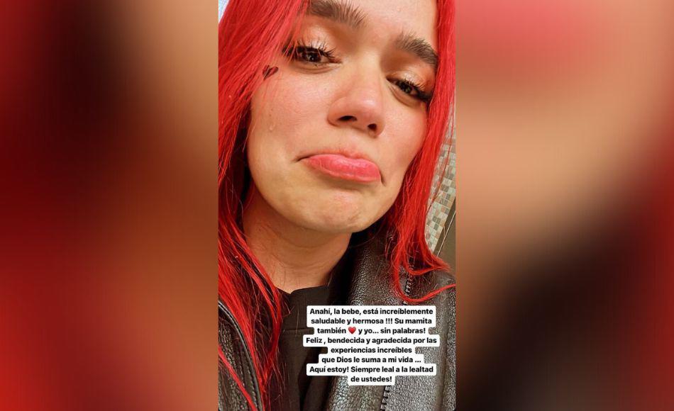 Una de las historias compartidas por la cantante.
