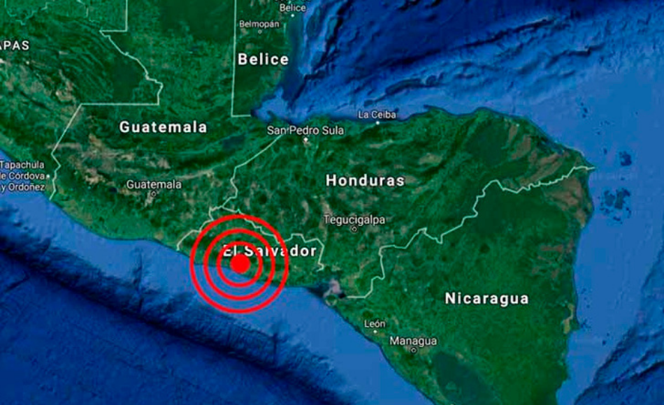 Sismo de magnitud 5 con epicentro en el Pacífico sacude El Salvador