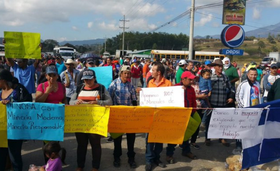 Mineros protestan contra Gobierno tras declarar a Honduras libre de minería a cielo abierto
