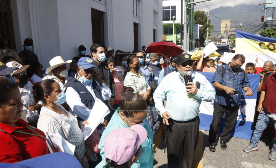 Patronatos protestan en San Pedro Sula