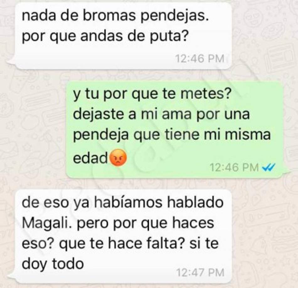 Al paracer la joven se metió a ese mundo después que su padre dejara a su madre.