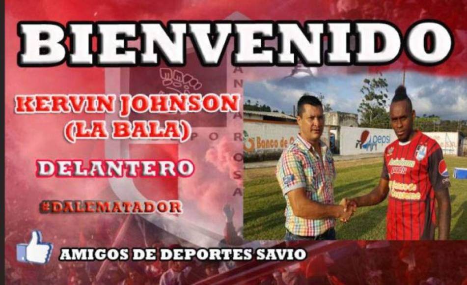 El Deportes Savio de la Segunda División anunció el regreso del jugador Kevin Johnson, quien llega después de jugar en Belice.