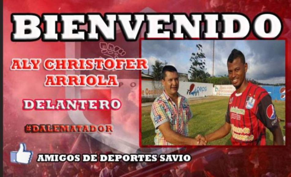 El delantero Aly Arriola se ha convertido en nuevo jugador del Deportes Savio. Llega procedente del Lepaera FC.