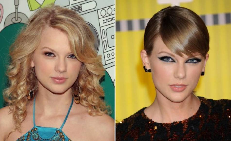 Taylor Swift ocupa el quinto lugar en la lista de 'perfección'. Desde hace mucho se rumora que la cantante se opero la nariz.