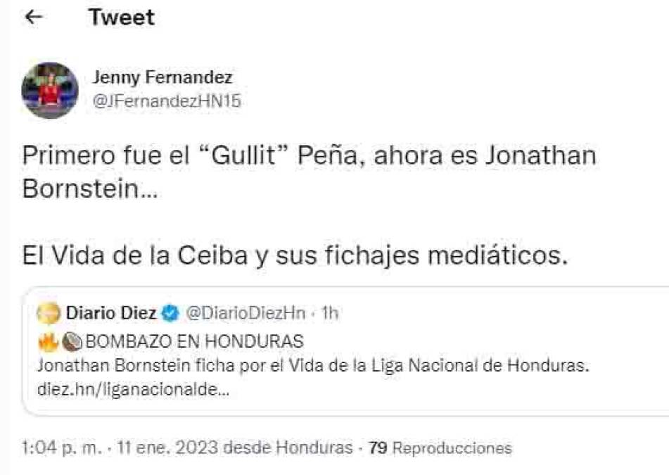 Jenny Fernández de Diario Diez. 