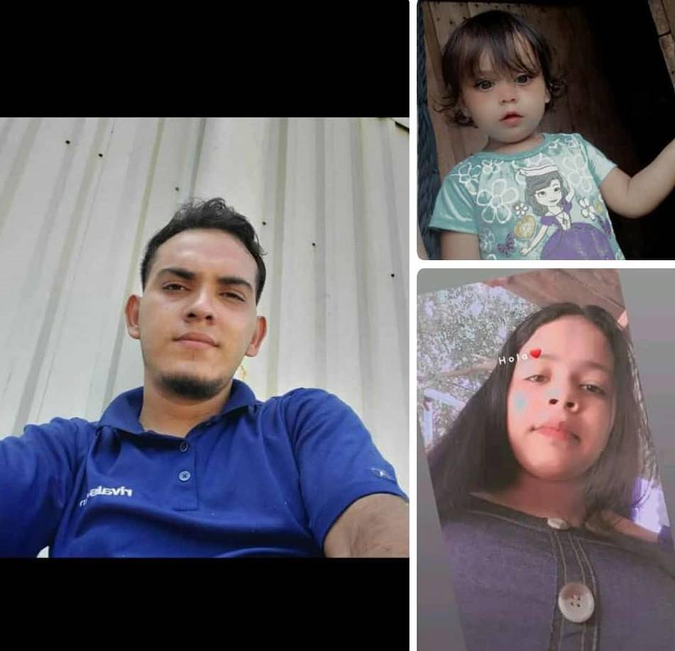 Fotografía en vida de Gerson, Mabelis y la pequeña Alexandra. 