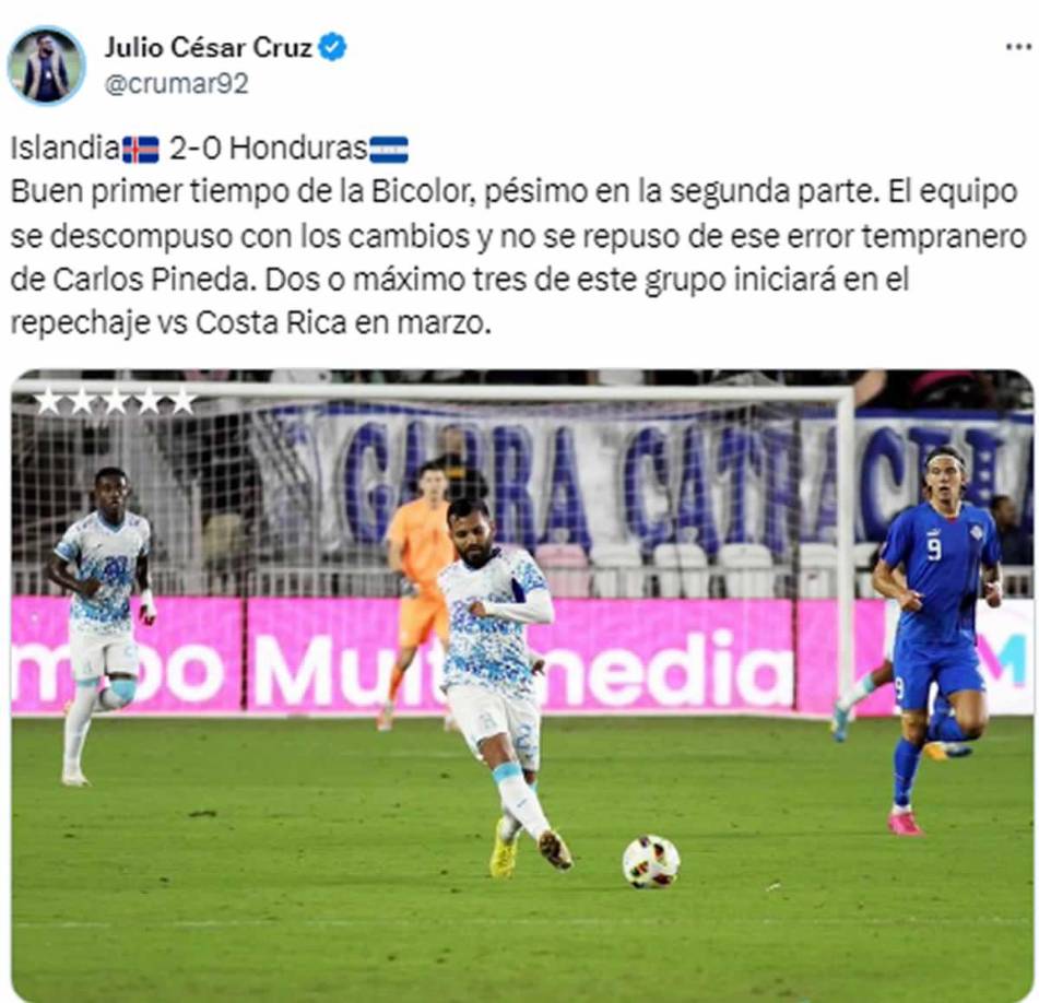 Julio César Cruz, periodista de El Heraldo - “Dos o máximo tres de este grupo iniciará en el repechaje vs Costa Rica en marzo”