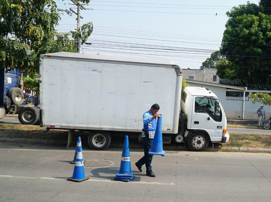 Mujer muere atropellada por camión en la 27 calle de San Pedro Sula