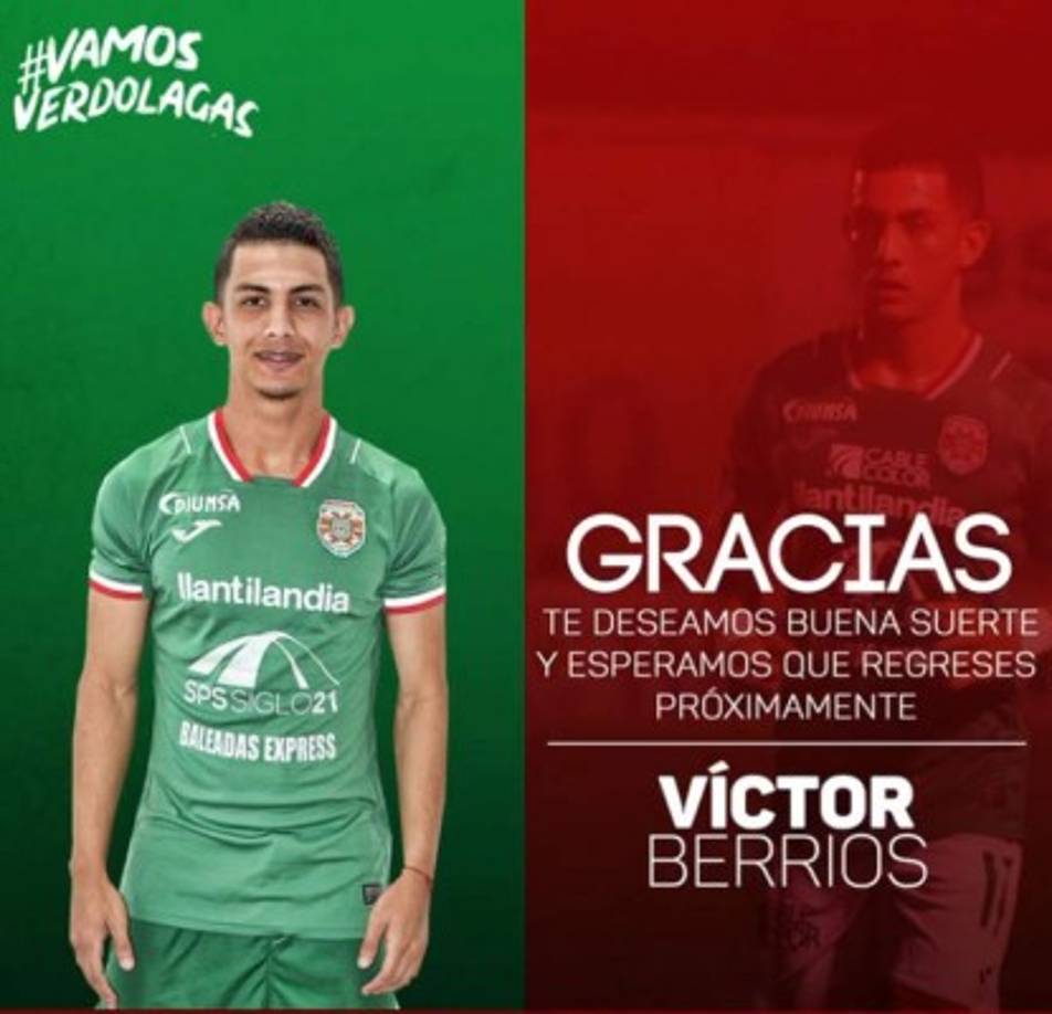 El joven mediocampista Víctor Berríos se ha convertido en la cuarta baja del Marathón tras las salidas de Carlos Róchez, Azmahar Ariano y Mayron Flores. El hermano de la leyenda verdolaga Mario Berríos tiene 22 años.