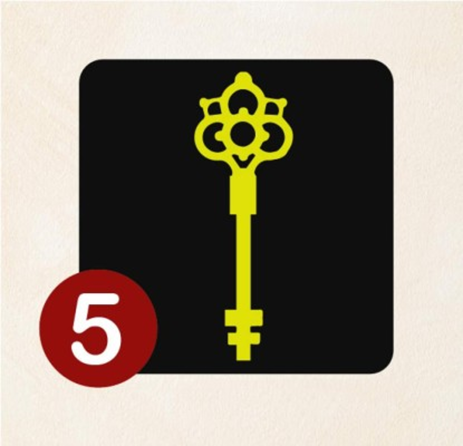 Llave #5<br/><br/>Si has elegido la llave número cinco, eres una persona muy creativa, sentimental y sobretodo original. Estás siempre dispuesta a dejar tu huella en todo lo que haces y te prepones. <br/><br/>Una desventaja de tener esta personalidad es que las personas tan creativas y originales suelen sentirse fuera de lugar e incluso son muy criticadas. Pese a eso son personas con gran intelecto y con enorme corazón.