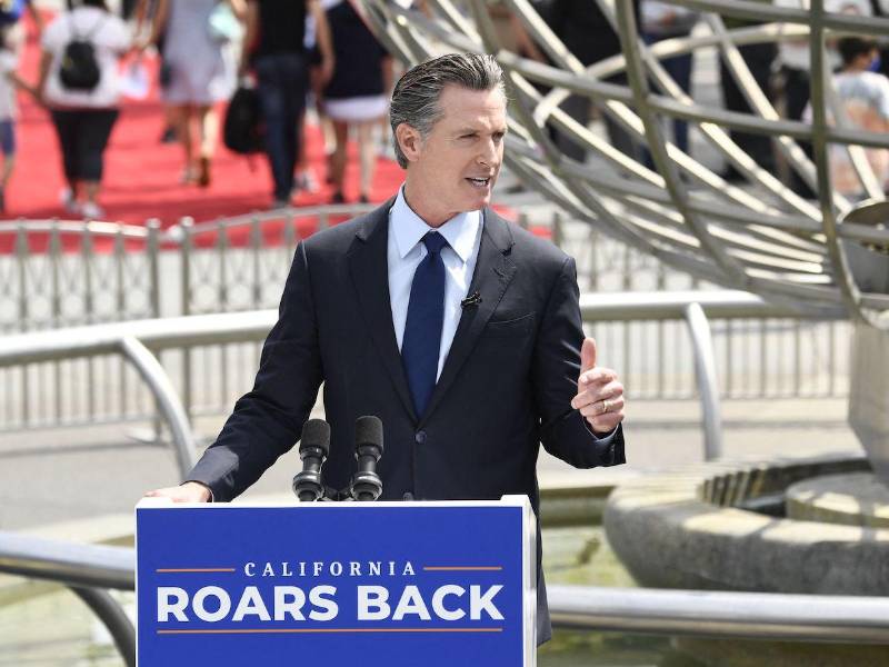 El gobernador de California, Gavin Newsom.