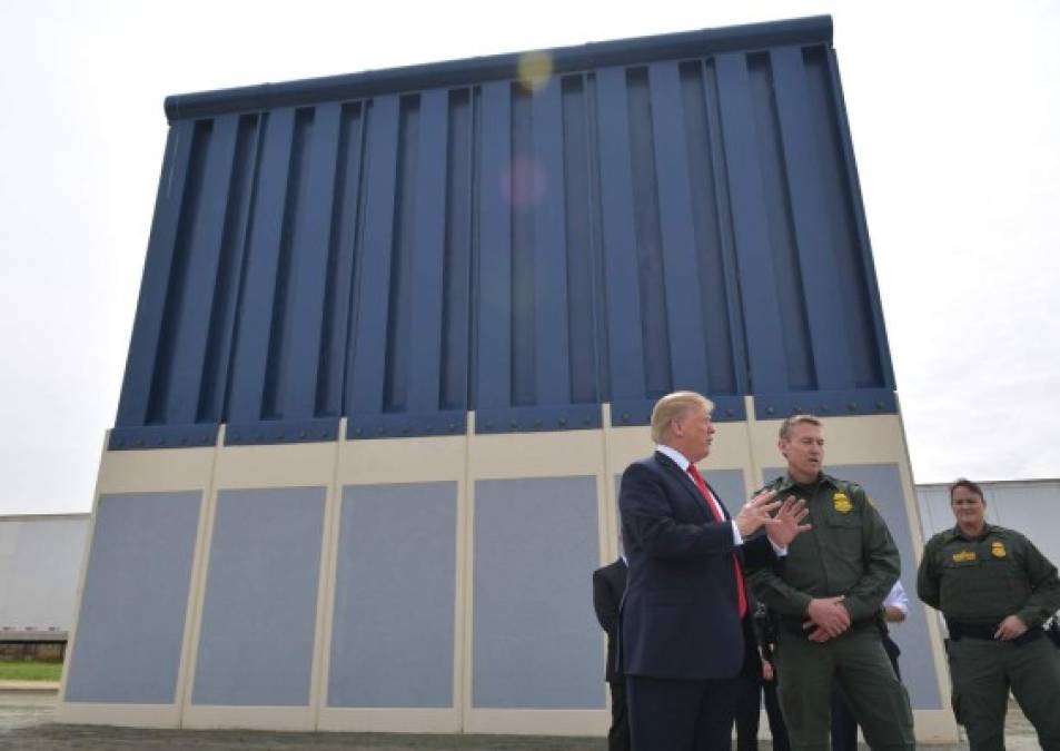 Luego de la inspección, Trump decidirá su mejor opción para cerrar la frontera con México, una idea que costará u$s 21.000 millones y que aún no tiene la aprobación del Congreso.