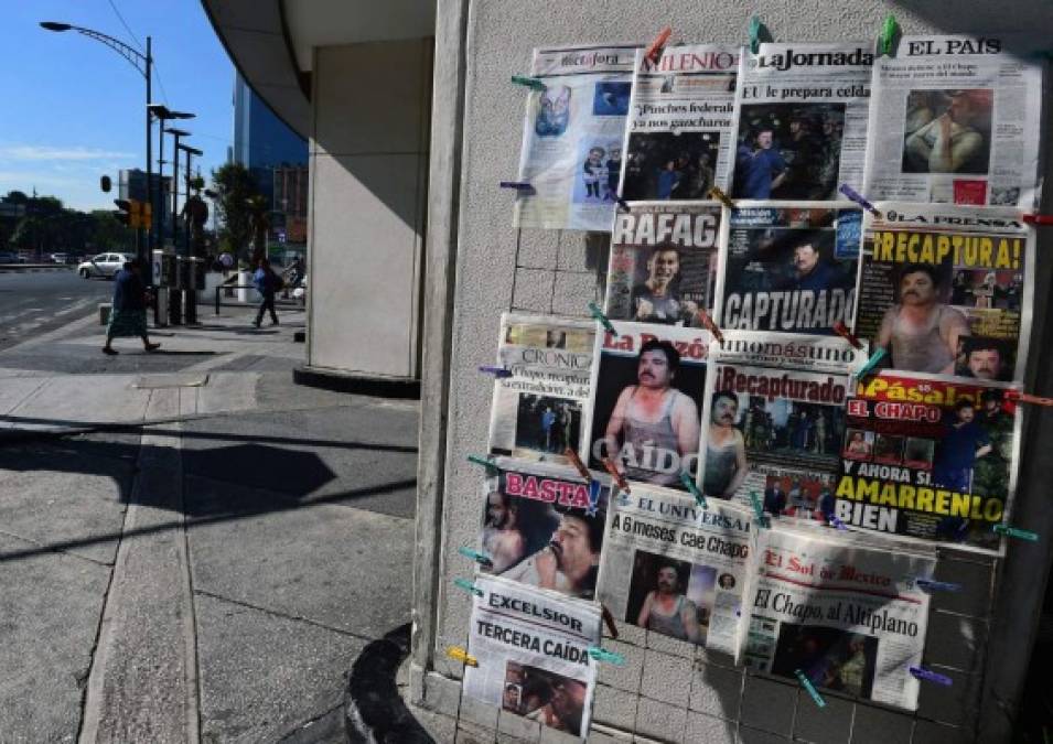 El Chapo, Al Altiplano, dice una de las portadas en la zona donde hubo cinco muertos tras el operativo de recaptura.