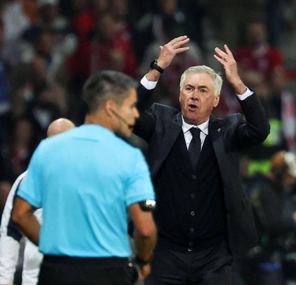 El brutal enfado de Carlo Ancelotti durante la derrota del Real Madrid contra el Lille.