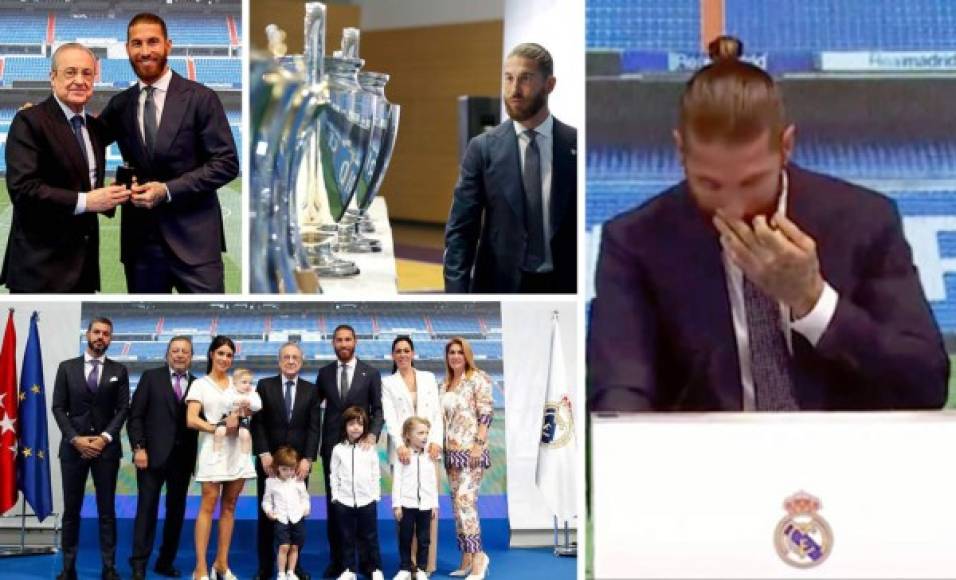 Entre lágrimas, su familia y detalle de Florentino Pérez: así fue la despedida de Sergio Ramos del Real Madrid