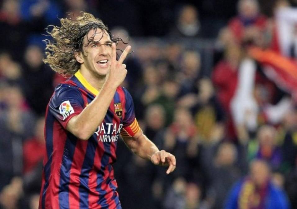 Rakitic escogió al histórico capitán del Barcelona, Carles Puyol, para la zona central de la defensa.