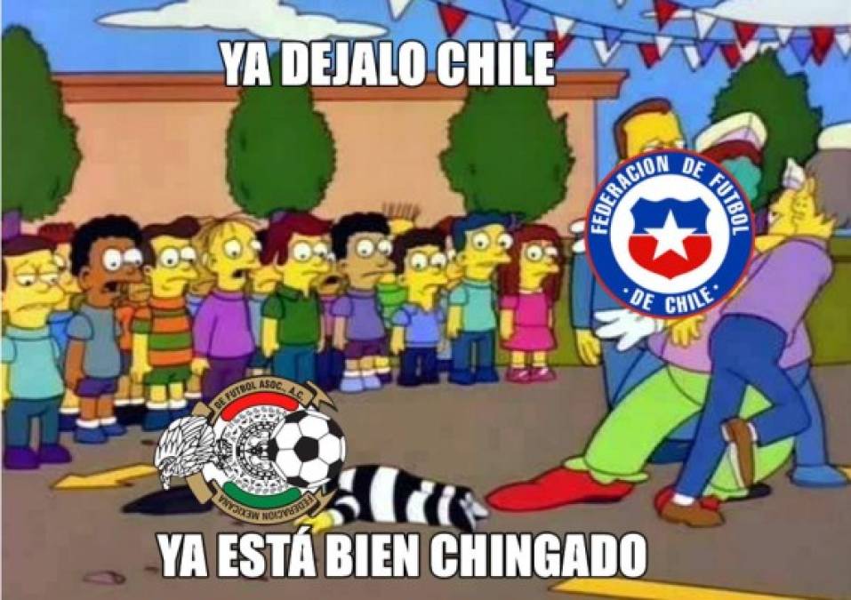 Los divertidos memes de la goleada de Chile a México en Copa América