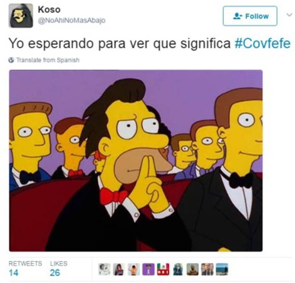 '¿Quién puede descubrir el verdadero significado de 'covfefe'?? ¡Disfruten!', tuiteó Trump a primera hora.