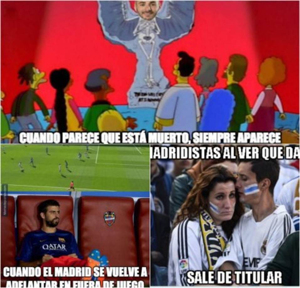 El Real Madrid ganó 3-0 al Alavés pero no se ha salvado de los memes en las redes sociales ya que el primer gol de Benzema fue en claro fuera de juego.