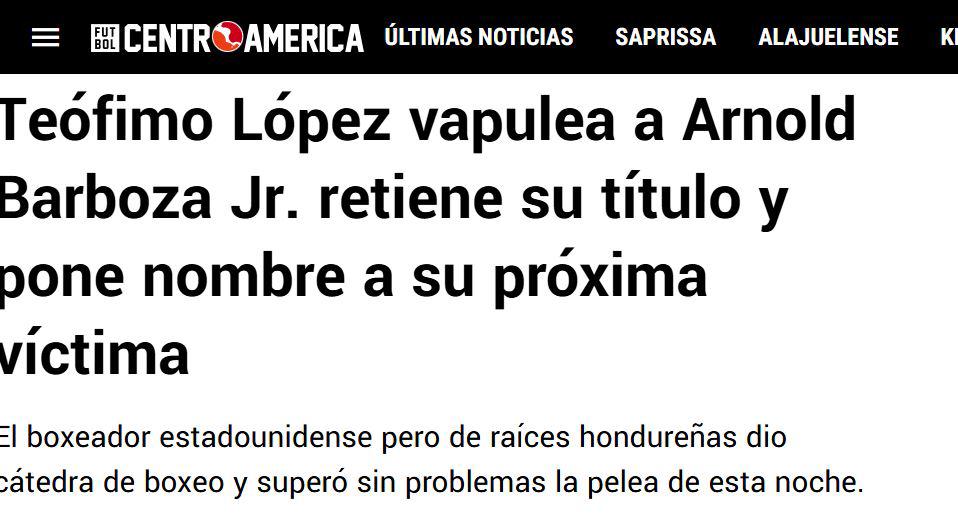 Revuelo mundial por Teófimo López: Cátedra sobre el ring y “sigue siendo campeón