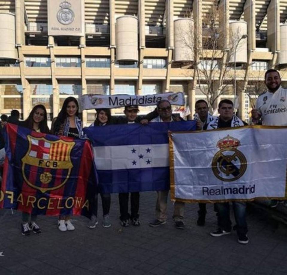Hondureños llegaron a disfrutar del clásico Real Madrid vs Barcelona.