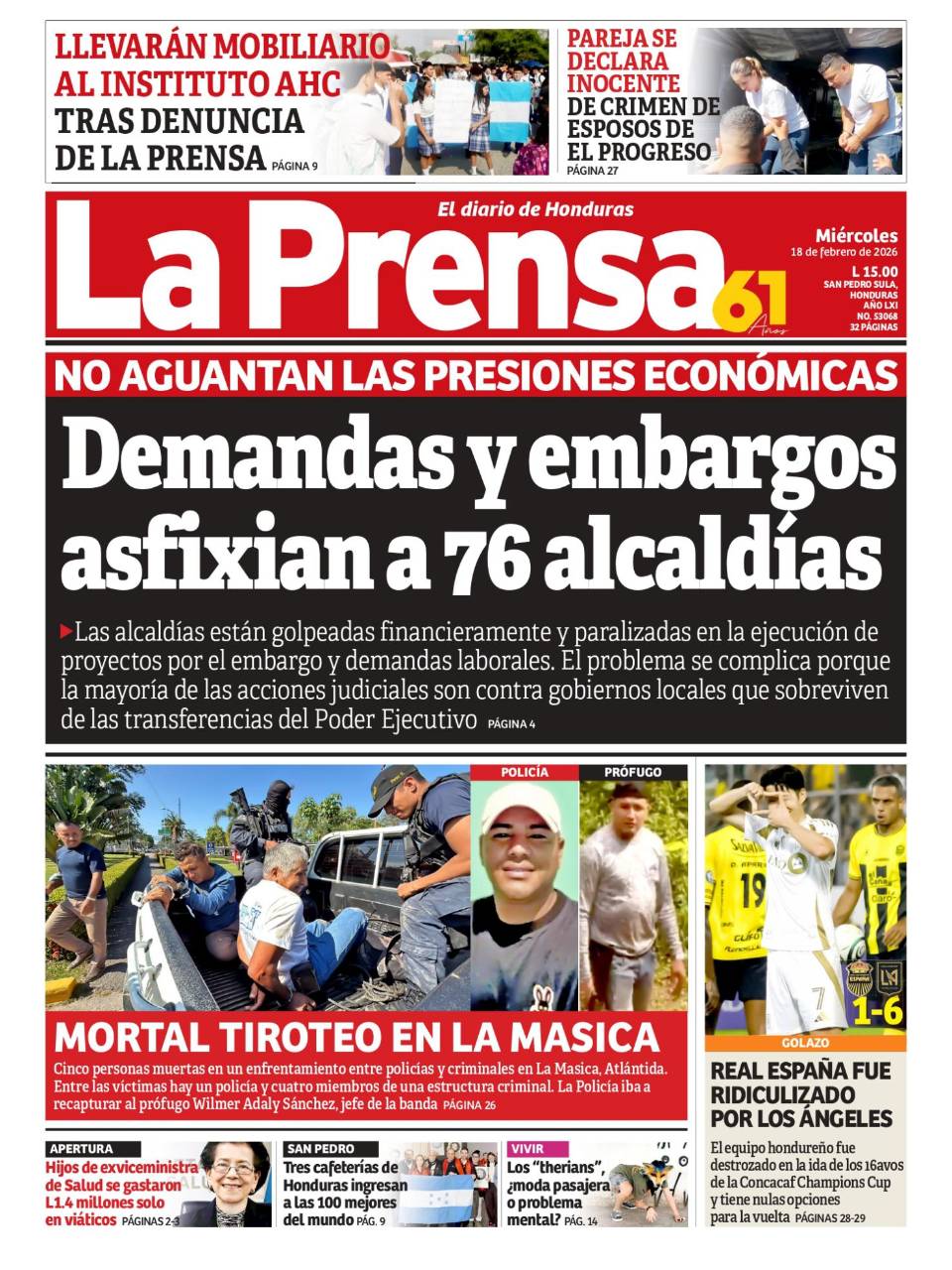 Demandas y embargos asfixian a 76 alcaldías