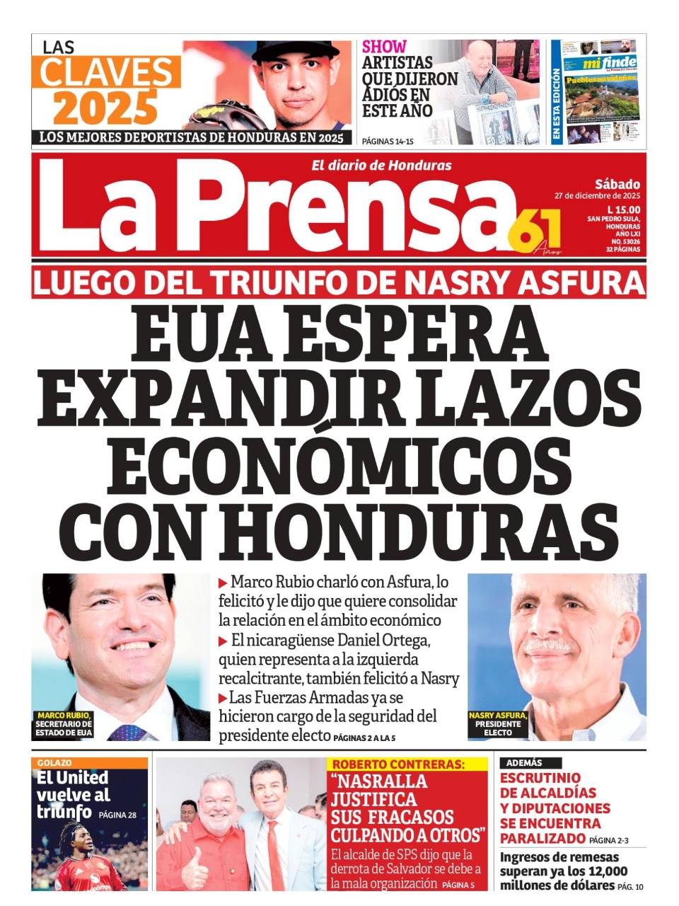 EUA espera expandir lazos económicos con Honduras