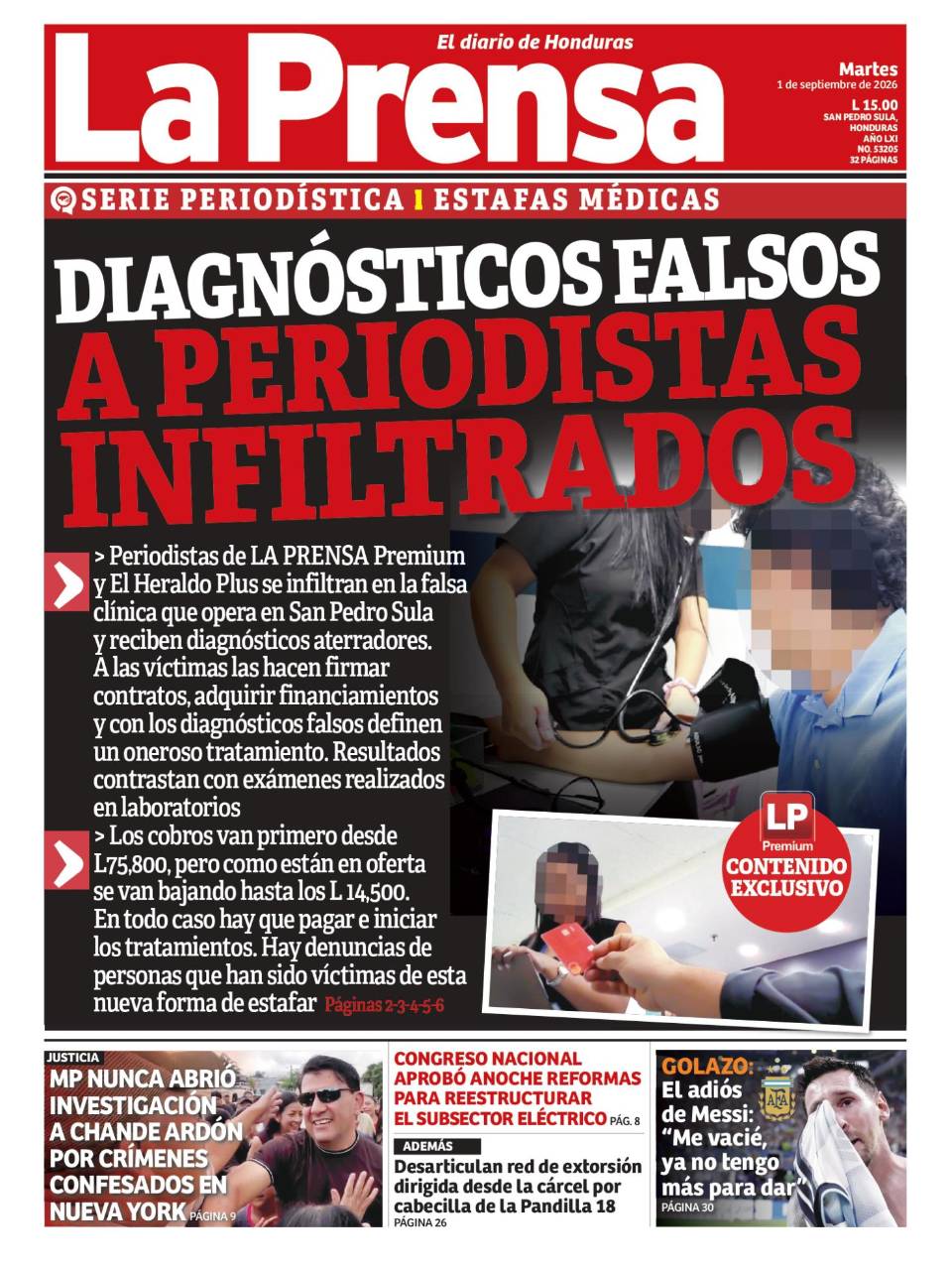 DIAGNÓSTICOS FALSOS A PERIODISTAS INFILTRADOS