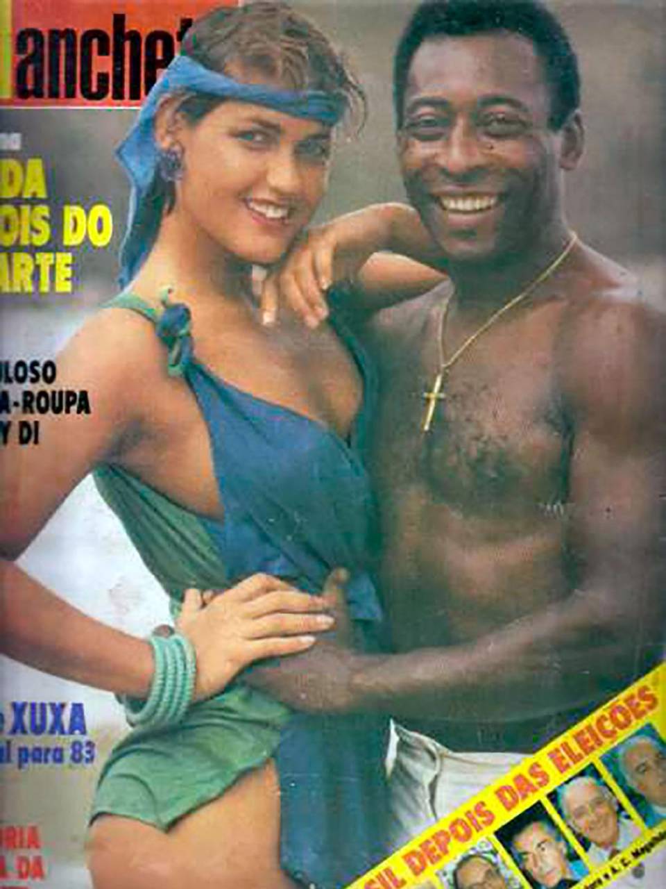 Pelé y Xuxa fueron la pareja mas buscada por los medios brasileños.